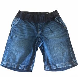 Gap Maternity Denim Jean Bermuda Shorts Demi Panel - Size 32 14